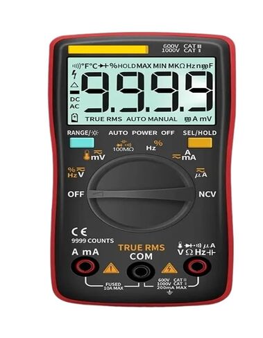 AN8008/AN8009 مقياس رقمي متعدد 409b مزدوج الصمامات ذاتي المدى متوسط ​​EléctricoTrue-Transistor Capacitor Teste (AN8008 Pro Red) in Kuwait