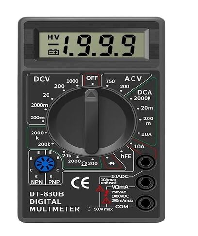 LCD السيارات المدى الرقمي الفولتميتر المتعدد جهاز قياس المقاومة الفولت تستر التحليل الكهربائي (أصفر) in Kuwait