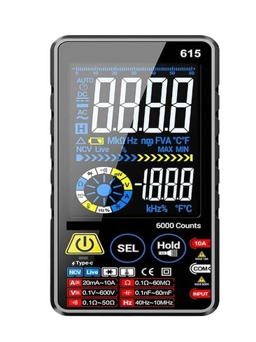 Digital Multimeter Automatic 615 Touch Screen Rechargeable 6000 Counts Voltage Current Tester Electrician Tools in Kuwait