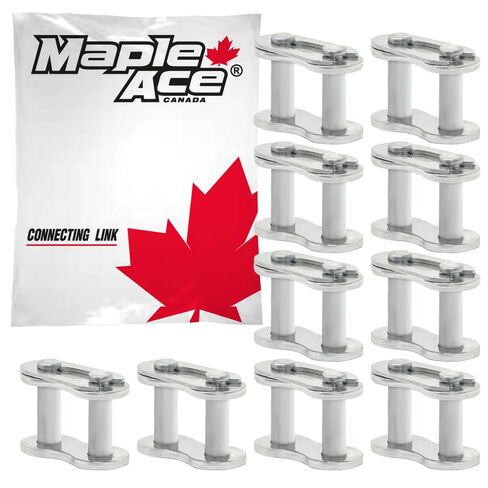 MAPLE ACE #35NP وصلة توصيل رئيسية لسلسلة الأسطوانة المطلية بالنيكل (الكمية 10) in Kuwait