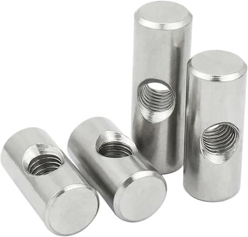 Barrel Bolt, M4 M5 M6 Cylindrical Pin Stainless Steel Dowel Cross Hole Hammer Embedded Nut in Kuwait
