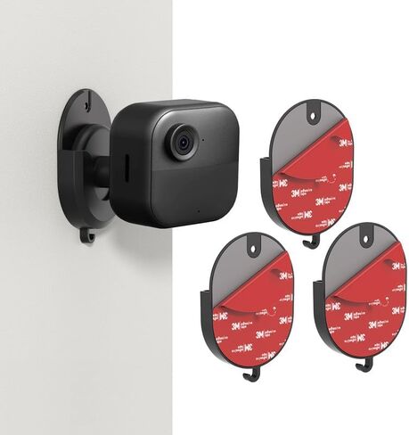 مجموعة من 3 قطع مثبتة على الحائط لكاميرا Blink - بدون دعامة لاصقة للثقب لـ Blink Mini، Mini 2، Outdoor 4 & Indoor - تثبيت قوي، خالي من الأضرار، سهل التركيب in Kuwait