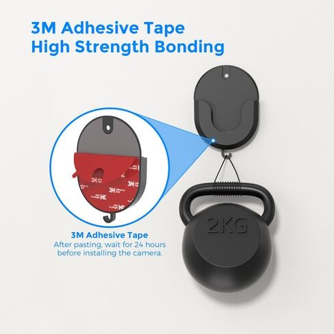مجموعة من 3 قطع مثبتة على الحائط لكاميرا Blink - بدون دعامة لاصقة للثقب لـ Blink Mini، Mini 2، Outdoor 4 & Indoor - تثبيت قوي، خالي من الأضرار، سهل التركيب in Kuwait