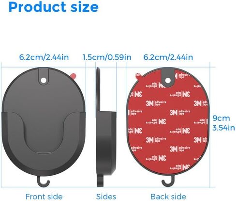 مجموعة من 3 قطع مثبتة على الحائط لكاميرا Blink - بدون دعامة لاصقة للثقب لـ Blink Mini، Mini 2، Outdoor 4 & Indoor - تثبيت قوي، خالي من الأضرار، سهل التركيب in Kuwait
