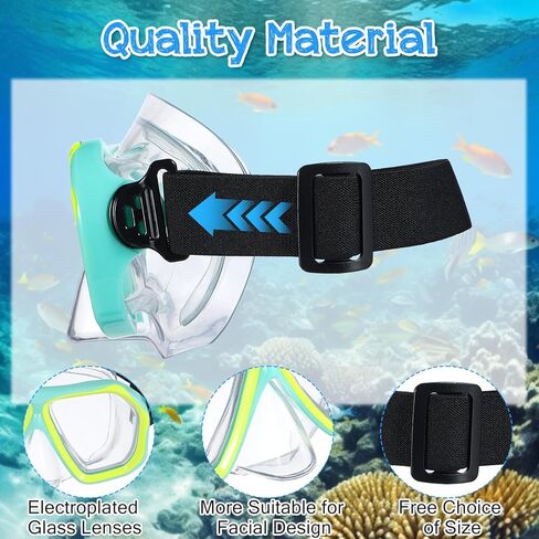 2 Pack Swim Goggles Adult with Nose Cover, Anti-fog Clear Diving Mask with Elastic Strap No Leak 180°Clear View in Kuwait