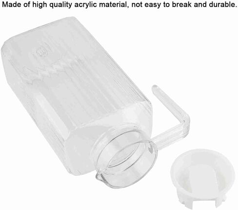 Generic Juice Bottle, Water Pitcher Beverage Dispenser Juice Water Bottle with Lid and Handle for Home Bar Restaurant Coffee Shop (1800ml) in Kuwait