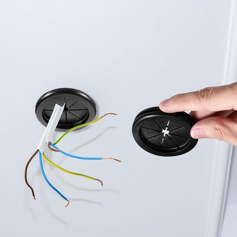 6 Pcs Rubber Grommet for Wiring, 2 Inch Black Wire Grommets 1-11/16" ID Rubber Hole Firewall Grommets Double-Sided Hole Plugs for Metal Wire Protecting in Kuwait