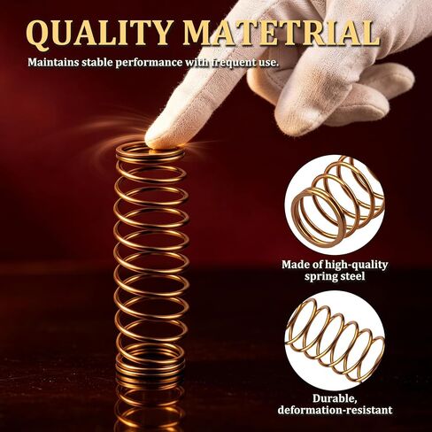 Valve Piston Spring for Bach Stradivarius Strad Trumpet,Allora AAFG-103F | Premium Spring Steel, Anti-wear & Anti-deformation, Fits for Bach, Allora, Cecilio, Smooth Valve Action, Tool-free Install in Kuwait