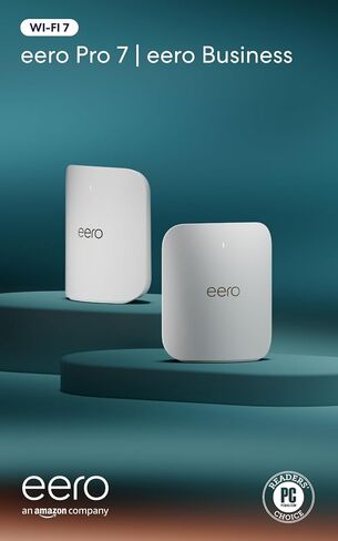 Amazon eero Pro 7 with 1 month free eero Business (auto-renews annually) - Supports internet plans up to 5 Gbps, Coverage up to 2,000 sq. ft., Connect 200+ devices, 1-pack in Kuwait