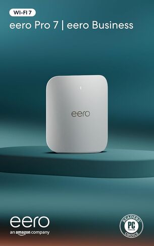 Amazon Eero Pro 7 مع 1 شهر مجاني Eero للأعمال (التجديد التلقائي سنويًا)-يدعم خطط الإنترنت تصل إلى 5 جيجابت في الثانية ، وتغطية تصل إلى 6000 قدم مربع ، توصيل 600 جهاز ، 3 عبوات in Kuwait