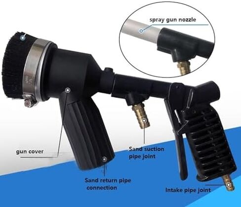 آلة استعادة الفراغ من Sandblaster مع فوهة سيراميك لتنظيف الطلاء بشكل فعال وجمع الغبار in Kuwait