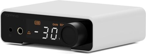 TOPPING DX1 Mini DAC & Headphone Amplifier, AK4493S Chip, 280mW x2, Supports DSD256 PCM384, 6.35mm & 3.5mm Outputs, Discrete LNRD for Windows, MAC, iOS, Android, HiFi Audio (Silver) in Saudi Arabia