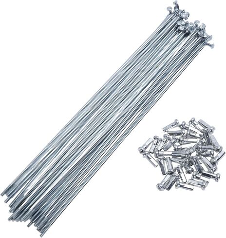36 مجموعة 14G دراجة تكلم 179 ملم دراجة الصلب شعاع رقم 45 الصلب المجلفن لون فضي in Kuwait