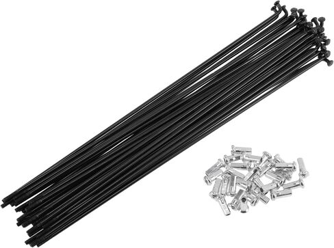 28 Set 12G Bicycle Spoke 228 mm Bike Wheel Spoke Carbon Steel Black in Kuwait