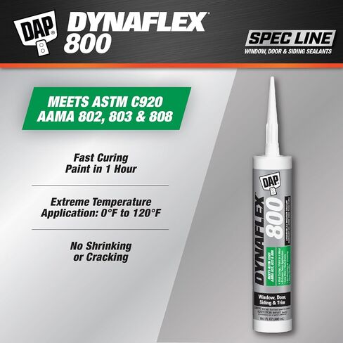 DAP Dynaflex 800 Advanced مانع التسرب لجميع الأحوال الجوية، رمادي فاتح، 10.1 أونصة (7079880840) in Kuwait