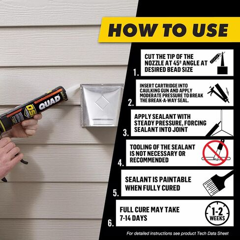 OSI Quad Window، Door وSinging Sealant، بيج 451، 10 أونصة سائلة، خرطوشة in Kuwait
