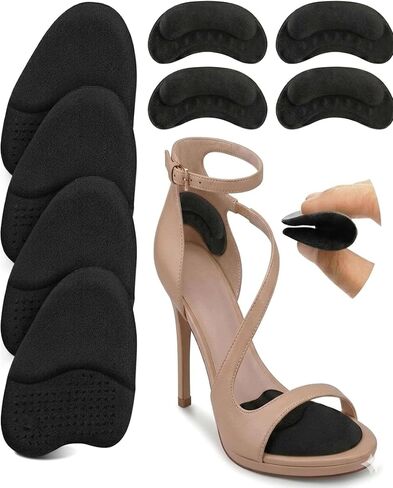 Metatarsal Pads for Women - Ball of Foot Pain Relief Cushions | Invisible Gel Inserts with Non-Slip Adhesive for High Heels, Dress Shoes & Athletic Wear, All-Day Comfort (Clear, 4Pairs) in Saudi Arabia