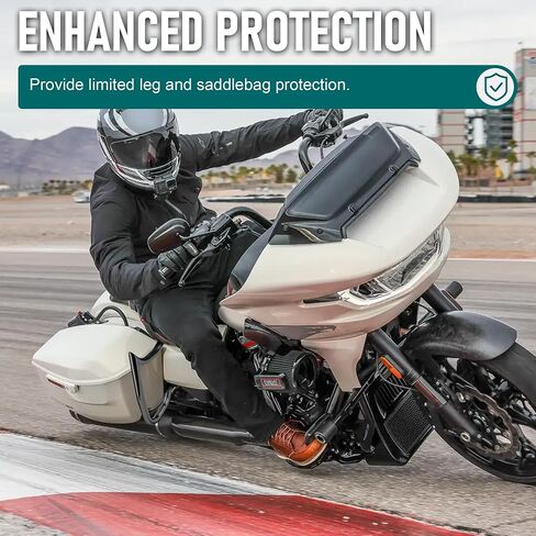 MoKitDora 2023-2025 Street Glide Road Glide Saddlebag Guard Rear Crash Bars 1.25" for Harley FLHXSE FLTRXSE FLHX FLTRX FLTRXSTSE Mount Bracket Support Sharp, Black in Kuwait