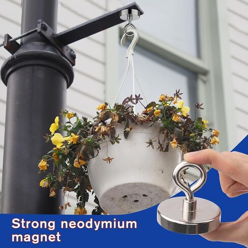 Fishing Magnets 500 Lbs Pulling Force, Strong Rare Earth Magnet Fishing Magnet Only, Magnetic Fishing, Heavy Duty Security Large Tags Neodymium Magnets for River Fishing, Lifting (2.36") in Saudi Arabia