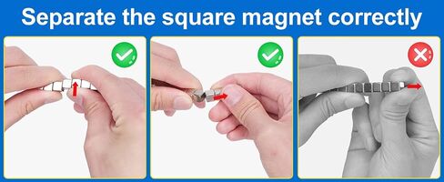 Neodymium Cube Magnets 1/4x1/4x1/4 Inch N48 – Strong Rare Earth Square Block Magnets for Fridge, Whiteboard, Office Organization & Science Projects (27 Pack) in Saudi Arabia