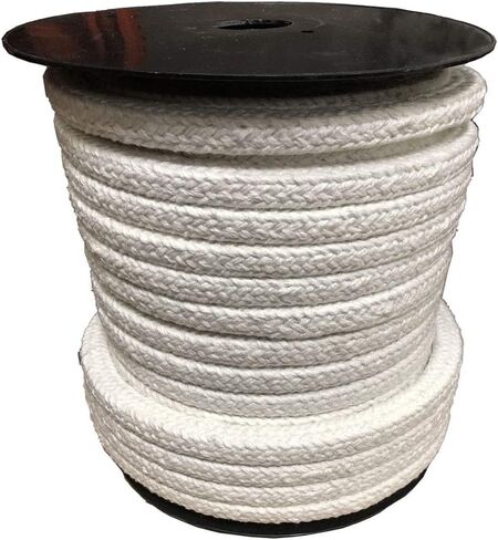 Square Braid Ceramic Fiber Rope Seal High Temperature for Boiler Furnace, 14x14-20x20mm(20x20mm*1m) in Kuwait