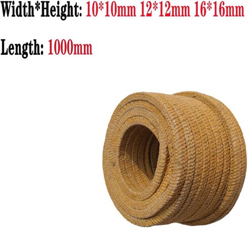 Wood Burner Rope Seal Packing Multiple Sizes Wear High Temp Self Lubricating(10 * 10mm) in Kuwait