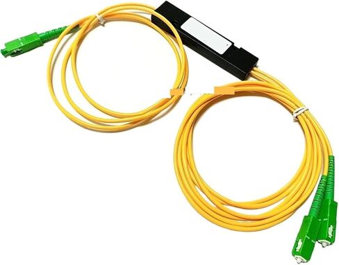 10PCS FTTH Fiber Optic 1x2 Splitter A/UPC Single Mode in Kuwait