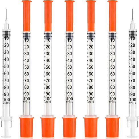 Ezoon 100 Pack U-100 1ml/cc 30G 5/16" (8mm) for Liquid Measuring, Laboratory and Industrial Use Only in Kuwait