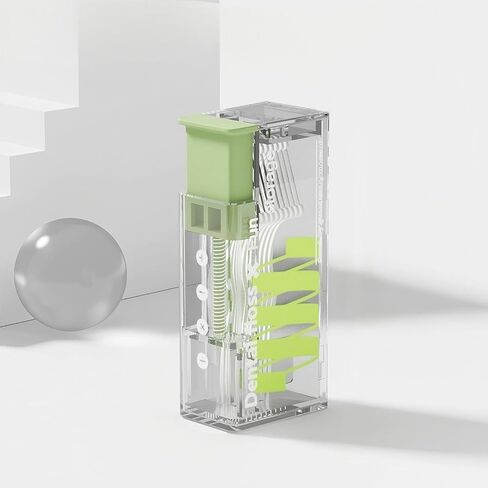 Portable Floss Storage Box for Storage Floss Picks,Pop-Up Organiser Case-Green Translucent in Kuwait