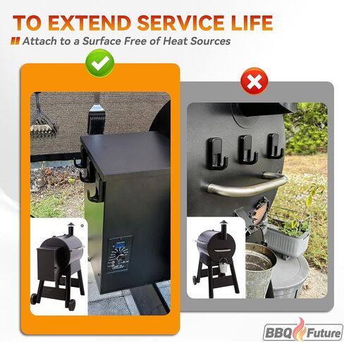 Magnetic Grill Hooks for Traeger Grills, Tool Hooks for Outdoor Hanging, Compatible with Camp Chef, Pit Boss, Blackstone Grills & More, 6-Pack Heavy Duty Grill Hooks for Kitchen, Refrigerator, Black in Kuwait