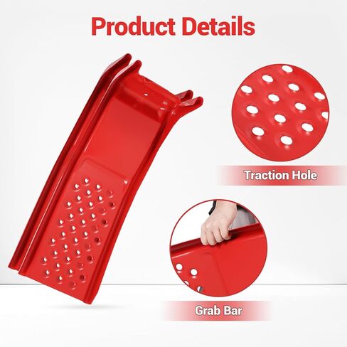 Car Ramp Pack of 2, 4000 Lbs Load Capacity,Set for Oil Change and Car Repair, Solid Steel Auto Ramp, Heavy Duty Truck Ramp Ideal for Easy Home Garage Maintenance in Saudi Arabia