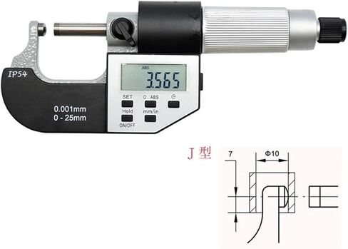1PCS Micrometers 0-25 25-50 Thickness Micrometer Gauge 0-1" 0.01 0.001 Outside Micrometer(13) in Kuwait