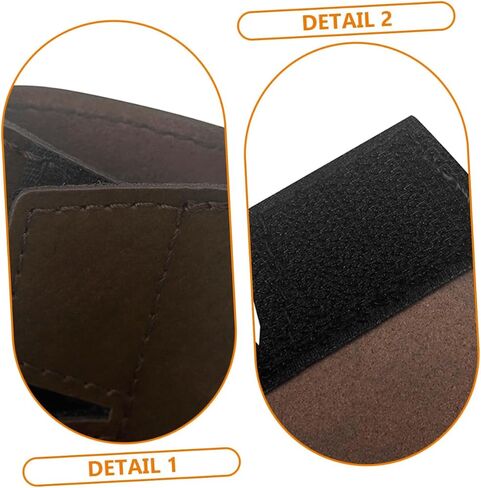 Sosoport French Horn Hand Protector Cover Leather Handle Guard Non-Slip Pad for Musical Instruments Sturdy Horn Accessories for Brass Players in Kuwait