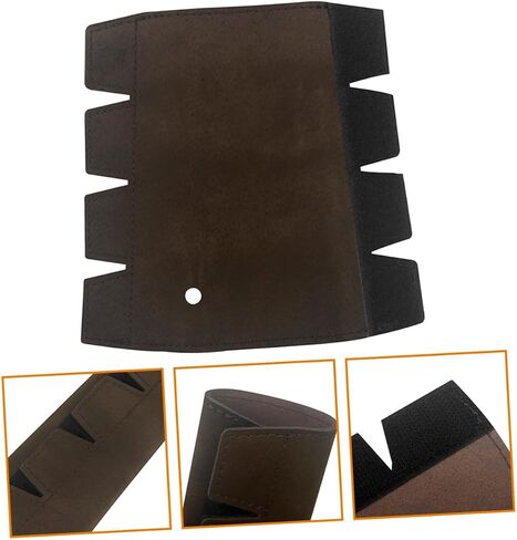 Sosoport French Horn Hand Protector Cover Leather Handle Guard Non-Slip Pad for Musical Instruments Sturdy Horn Accessories for Brass Players in Kuwait