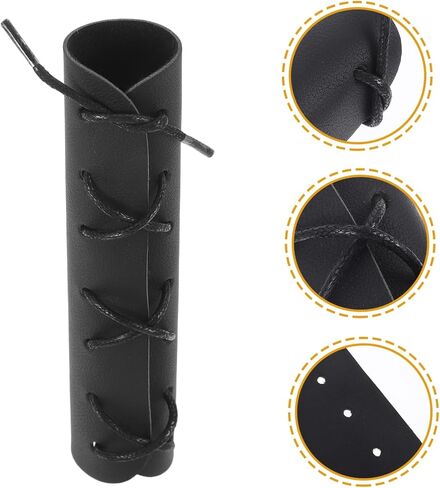 HANABASS Leather French Horn Guard with Strap Non-Skid Protective Hand Cover PU Anti-Skid Accessories for French Horn in Kuwait