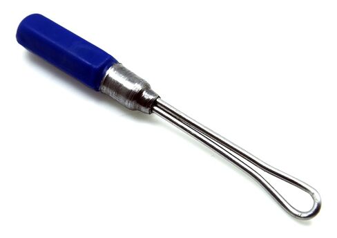 Ear Cleaner Blue 6cm Veterinary Curettes Universal Instruments in Saudi Arabia