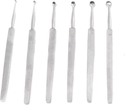 Fox Dermal CURETTES الأمراض الجلدية 1MM-6MM ENT 6 قطع أدوات الفولاذ المقاوم للصدأ ODM in Kuwait