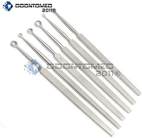 Fox Dermal CURETTES الأمراض الجلدية 1MM-6MM ENT 6 قطع أدوات الفولاذ المقاوم للصدأ ODM in Kuwait