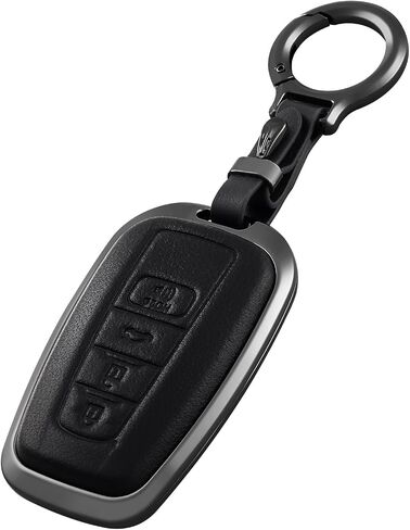 OFFCURVE Compatible with Toyota Key Fob Cover Key Fob Case for Toyota RAV4 Camry Corolla Avalon C-HR Prius GT86 Highlander Smart Key Protector, Black in Saudi Arabia