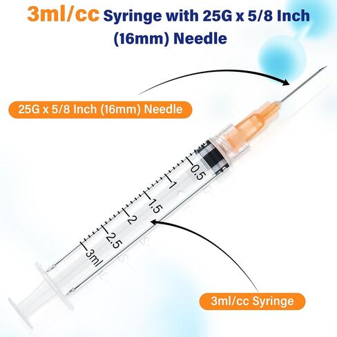 عبوة إيزون 100 3 مل/سم مكعب 25 جرام × 5/8 بوصة (16 ملم) لقياس السوائل والاستخدام المختبري والصناعي فقط in Saudi Arabia