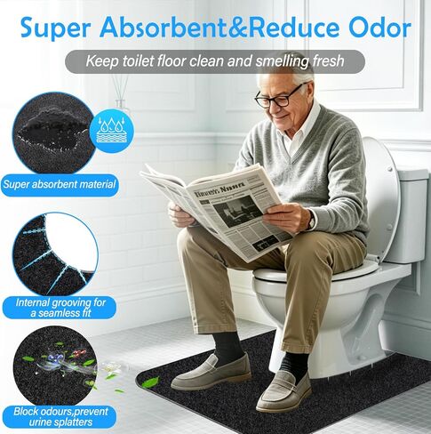 4 قطع من سجادات المرحاض المطورة للحمام على شكل حرف U، سجادات أرضية المرحاض غير القابلة للانزلاق للحمام، قابلة للغسل حول واقي أرضية المرحاض، سجادات المبولة للتدريب على استخدام المرحاض وكبار السن in Kuwait