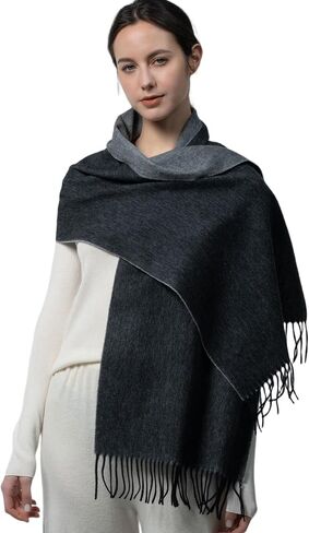 Merino Wool Alpaca Winter Scarf for Women, Australian Pashmina Wraps, Soft Cashmere Feel Shawls Holiday Gift in Saudi Arabia