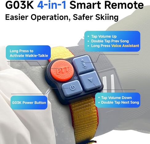 Multifunctional Smart Wireless Ski Goggles with Walkie-Talkie, Anti-Fog Zeiss Lens, Music & Call Function in Kuwait