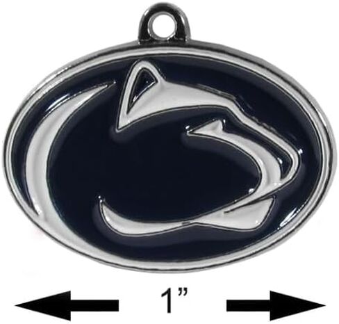 NCAA Siskiyou Sports Womens Penn State Nittany Lions Chrome Dangle Earrings One Size Team Colors in Kuwait