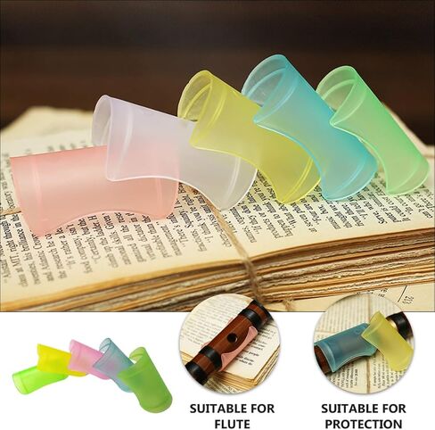 Cabilock 15pcs Plastic Flute Membrane Protective Covers for Dizi Flute in D, E, F, Accessories Protective Film for Maintenance and Replacement Random Color in Kuwait