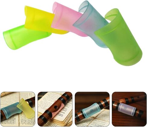Cabilock 15pcs Plastic Flute Membrane Protective Covers for Dizi Flute in D, E, F, Accessories Protective Film for Maintenance and Replacement Random Color in Kuwait
