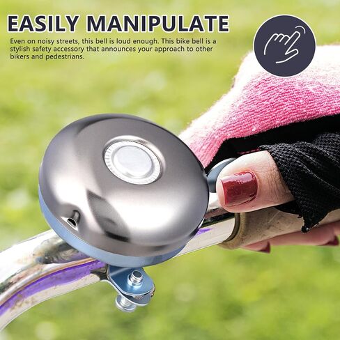 Kisangel Retro Bike Bell Handlebar Mount Vintage Cycling Horn Loud Clear Sound for Men Women Kids Cruiser Bikes in Kuwait