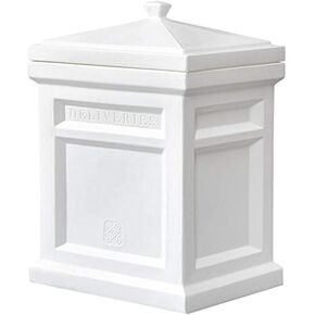 Step2 Express Parcel Delivery Box, Large Outdoor Package Bin with Lid, Weather-Resistant, Mocha in Kuwait