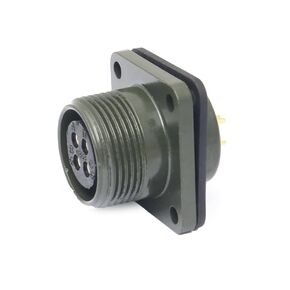 مجموعة واحدة من الموصلات الصناعية الدائرية MS3102A-14S-2S+MS3106A-14S-2P، 4 دبابيس أنثى وذكر، مستقيمة، سلسلة MIL-DTL-5015 موصلات مقابس الطيران المقاومة للماء للطيران والبيئات الصناعية in Kuwait