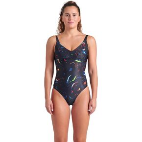 Arena Women's Arena Shapewear Women's Abyss U Back Ladies Tummy Control Polyester Shaping Swimsuit in Kuwait
